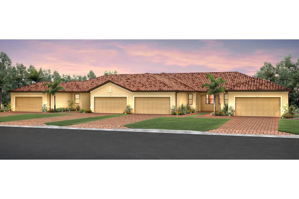 Seagrove Fourplex Floor Plan At Islandwalk Villages In Vince Fl