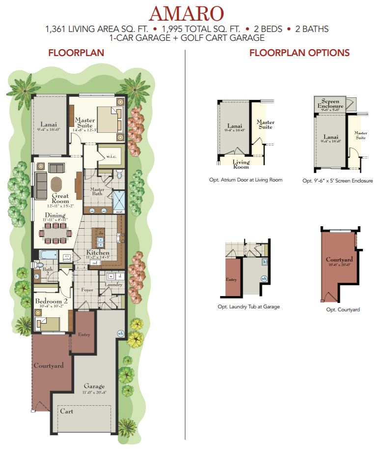 Amaro Floor Plan at AV Homes Solivita New Homes by AV